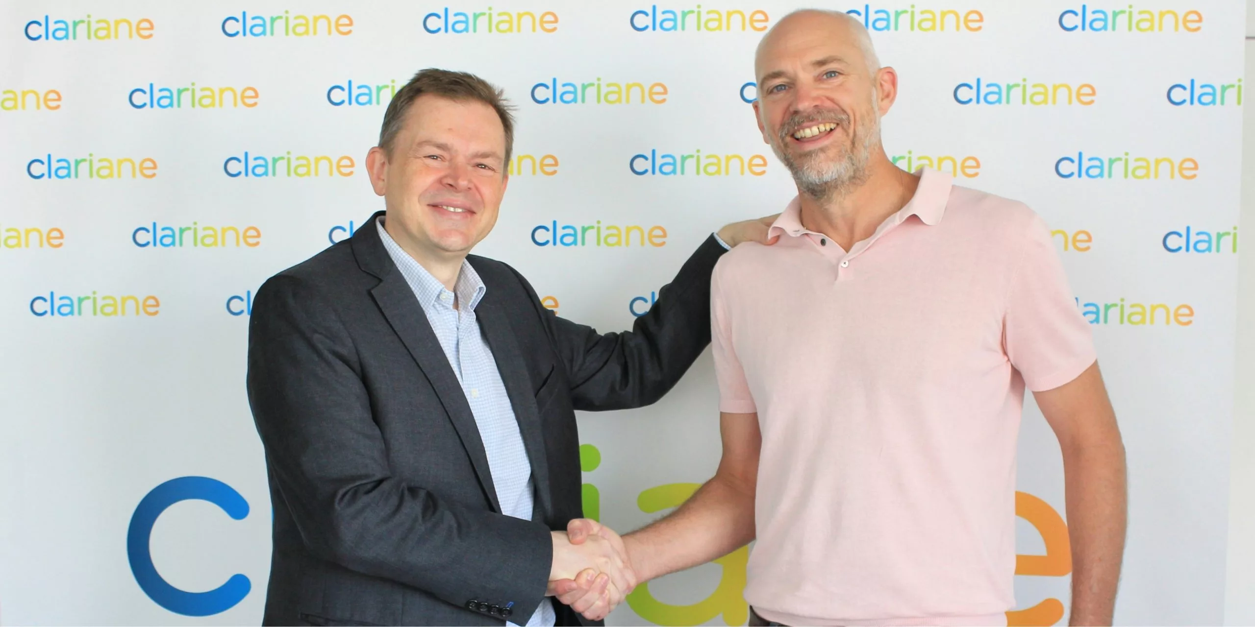 Philippe Morin, CEO de Clariane España y Guillaume Lefebvre, Director General en Fundación Siel Bleu España 