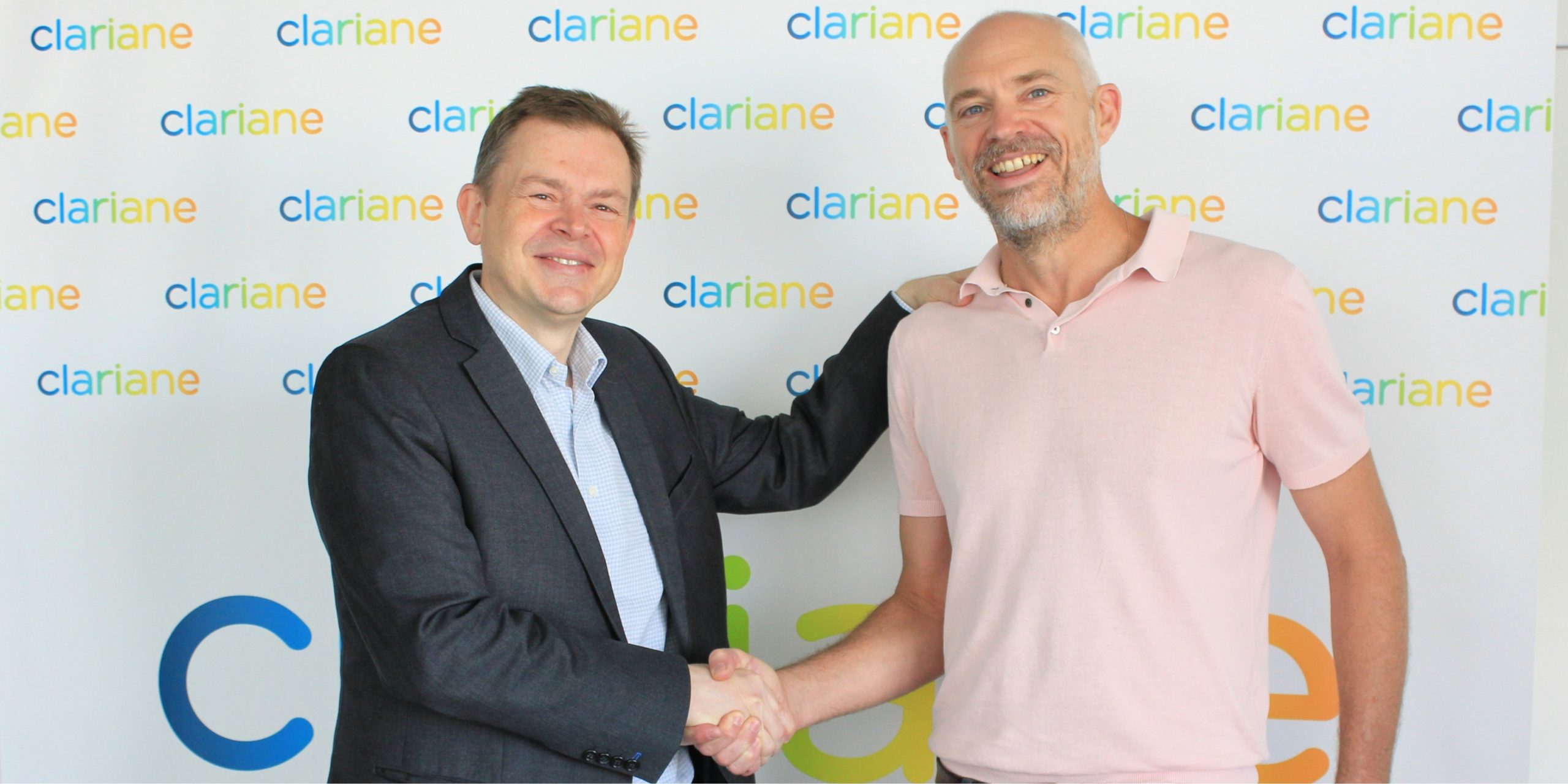 Philippe Morin, CEO de Clariane España y Guillaume Lefebvre, Director General en Fundación Siel Bleu España