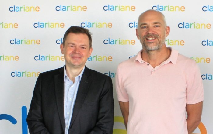 Philippe Morin, CEO de Clariane España y Guillaume Lefebvre, Director General en Fundación Siel Bleu España