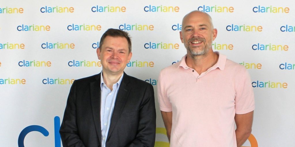 Philippe Morin, CEO de Clariane España y Guillaume Lefebvre, Director General en Fundación Siel Bleu España
